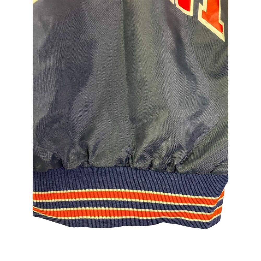 Vintage 80s Illinois Fighting Illini Jacket Full Zip Blue Youth L - U of I - USA - Picture 8 of 14